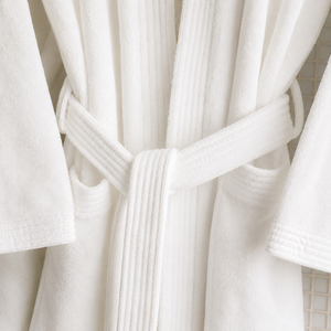 Bata de Baño Kimono Velour 500 gr Blanco Optico