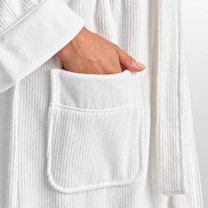 Bata Hombre de Algodón Egipcio Blanco