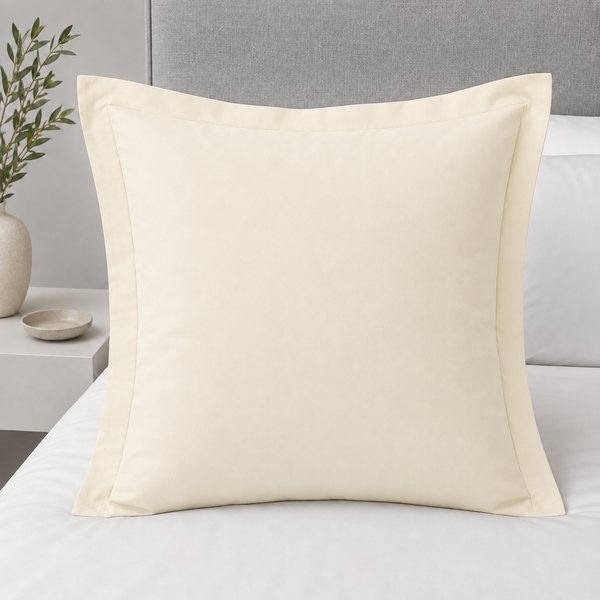 Pack de Funda Cojín Shams Ivory