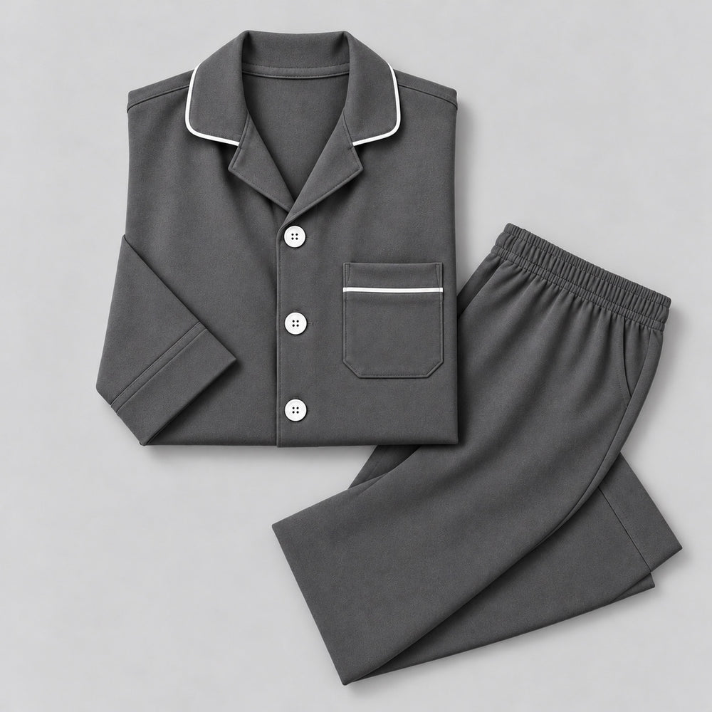 Pijama Petite Boston Charcoal