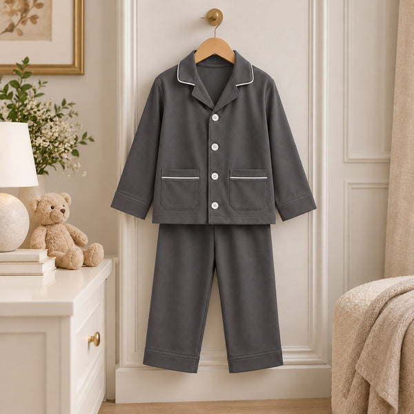 Pijama Petite Boston Charcoal
