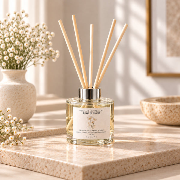 Difusor de Varillas 100 ml Té Blanco Azahar