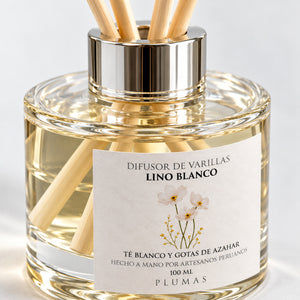 Difusor de Varillas 100 ml Té Blanco Azahar