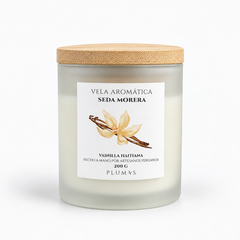Vela de Cera de Soya Seda Morena 200 gr