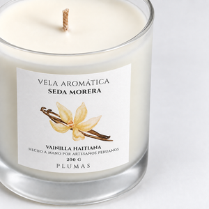 Vela de Cera de Soya Seda Morena 200 gr
