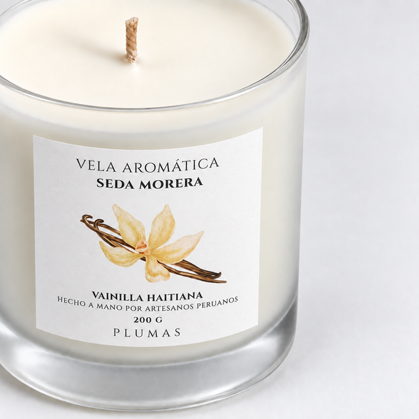 Vela de Cera de Soya Seda Morena 200 gr