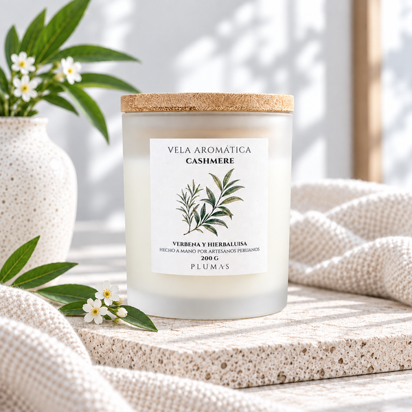 Vela de Cera de Soya Cashmere 200 gr