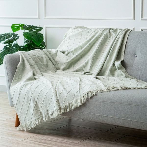 Throw 130X170 cm - D/Rombos Carter - Ligth gray