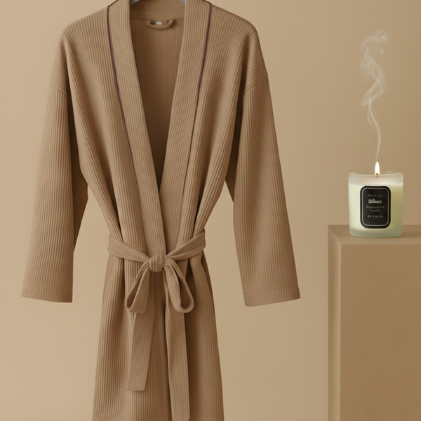 Bata Amira mujer Beige + Vela de cera Mango & Matcha