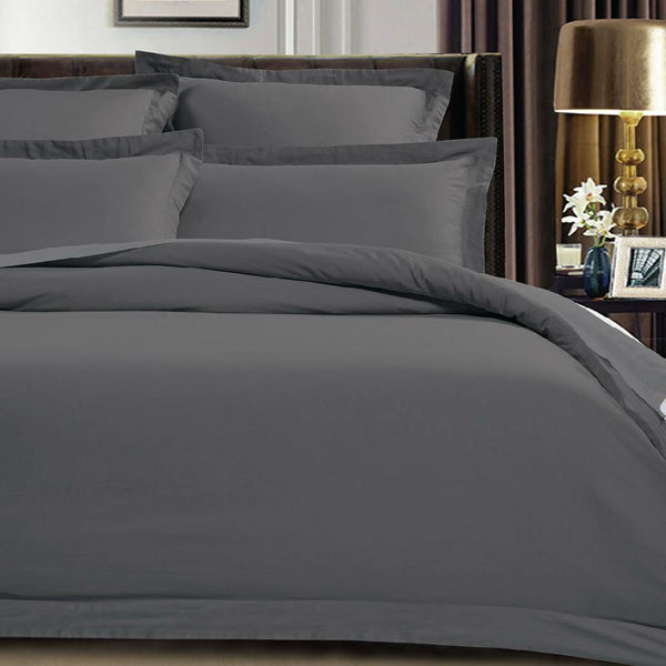 Juego de Cubreduvet 400 Hilos Charcoal