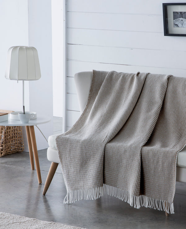 Manta Throw 130x170 D/Waffle - Brown