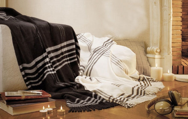 Manta Throw 130x170 D/Plaid - Dark Brown