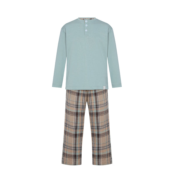 Pijama Andrew hijo d/cuadros - Verde