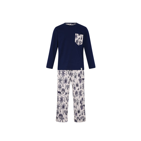 Pijama Archie Garden Blue - Print Garden blue