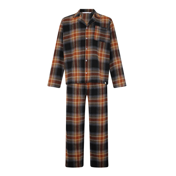 Pijama Francisco Hombre d/cuadros - Terracota