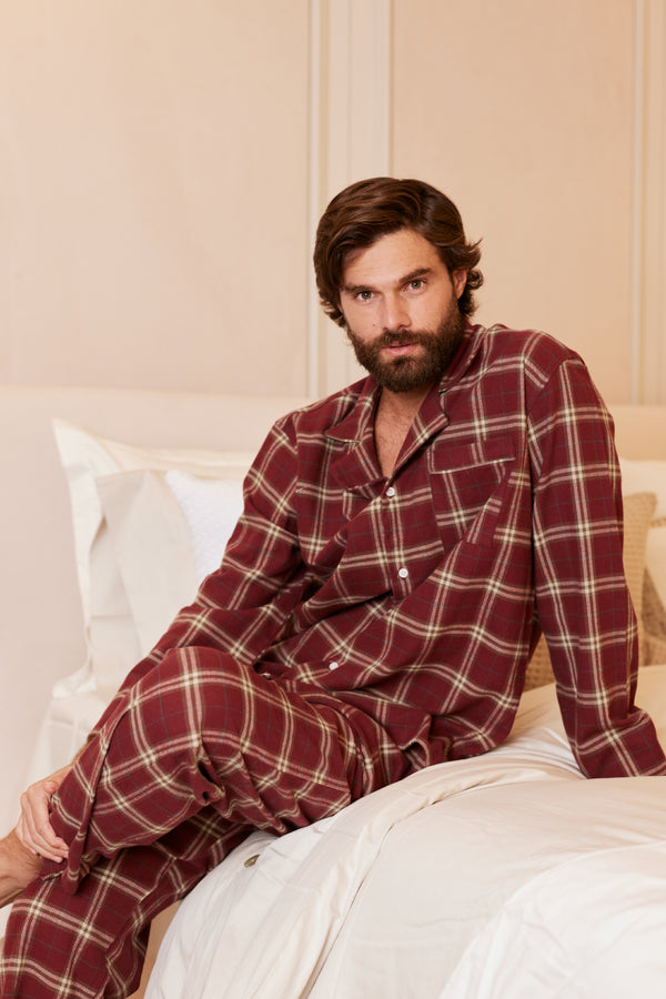 Francisco Cherry Tartan Pajamas