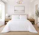 Juego de Cubreduvet 400 Hilos Pima Blanco Optico