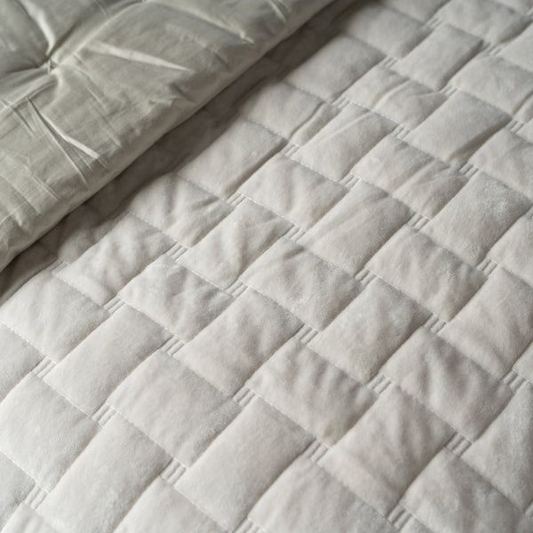 Juego de cubrecama cubos Stitching - Ivory