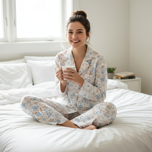 PIJAMA CLAUDIA FALL FLOWERS - PRINT FALL FLOWERS
