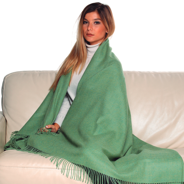 Manta Ligera 100% Baby Alpaca (Pt-4004-01 /Com67) - Verde