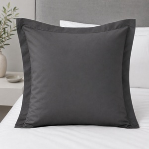 Pack de Funda Cojín Shams 400 Hilos Charcoal