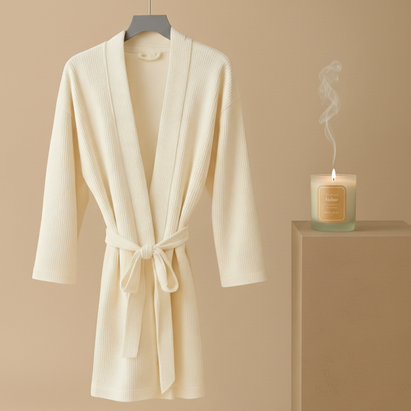 Bata Amira mujer Ivory + Vela de cera pera & madera