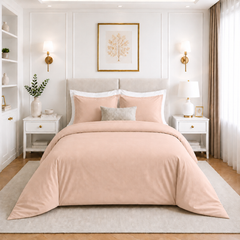 Juego De Cubreduvet 400 Hilos Cameo Rose Queen