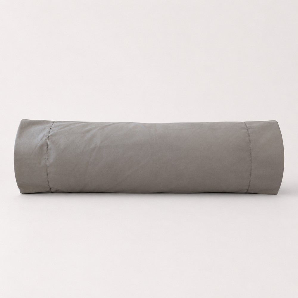 Funda de Cojín Rollito 400 Hilos Plata