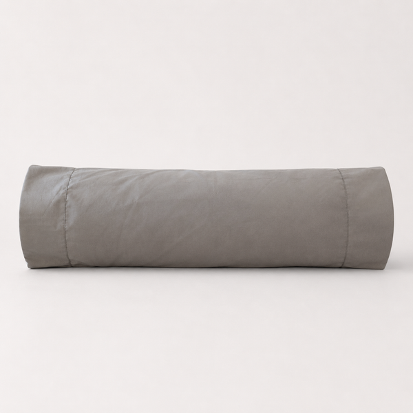 Funda de Cojín Rollito 400 Hilos Plata