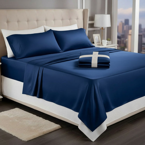 400 THREADS- 100% PIMA COTTON- CHARCOAL- SHEET SET