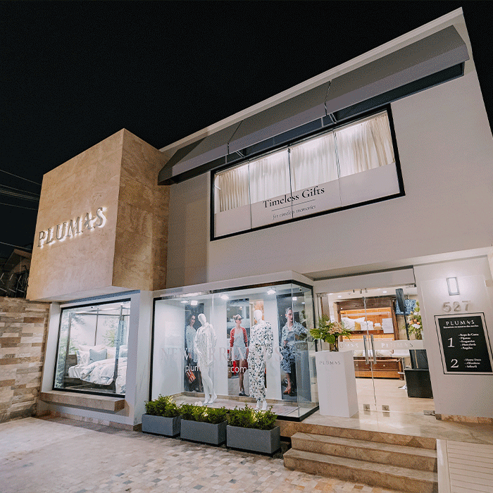 Tienda top de plumas
