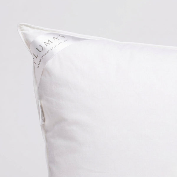 Set X2 Almohadas Plumas Queen 233H Premium - Blanco