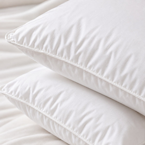 Set X2 Almohadas Plumas Estándar 233H Premium - Blanco