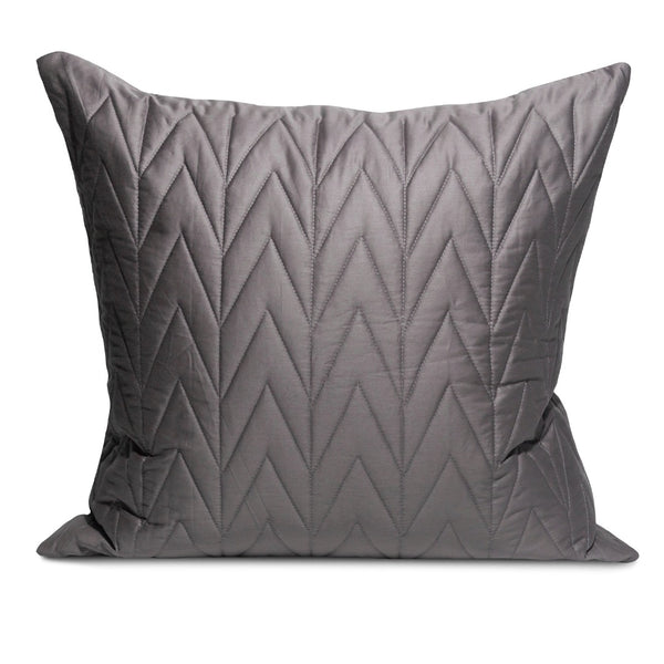 Pack 2 Herringbone Pillowcases - Charcoal