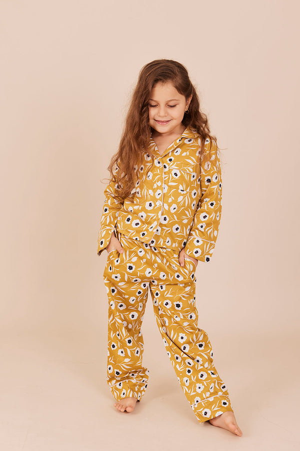 Vivi Girl's Pajamas - Yellow