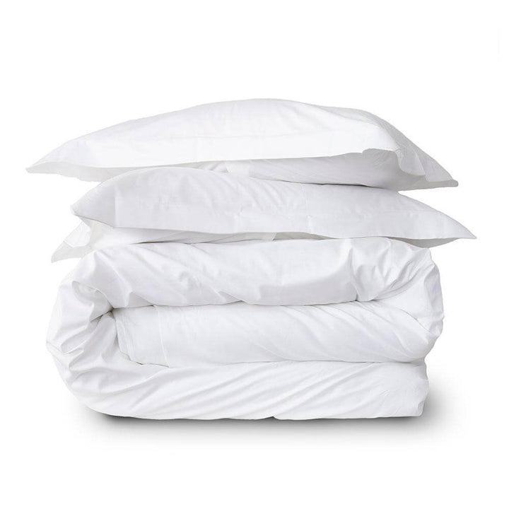 Cubreduvet Algodon Pima 400 Hilos Liso Blanco-Plumas