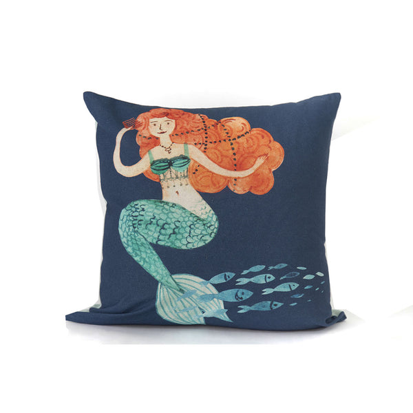 Tapestry 50 X 50 Cm Linen Little Mermaid