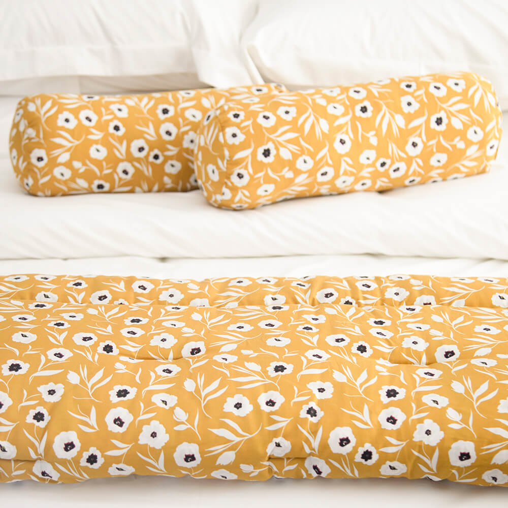 Bed Foot 300 Thread Count 100% Cotton Stella Yellow King
