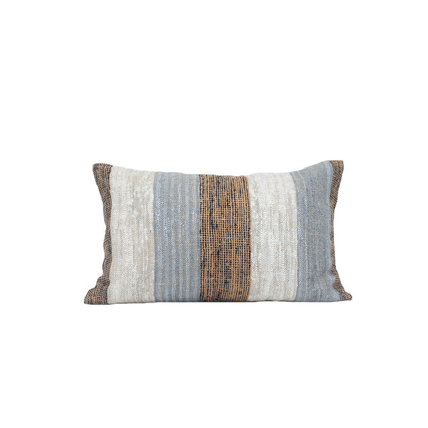 Tapestry 40 X 60 Cm Striped Pillow Blue