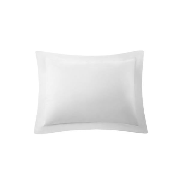 Travel Pillow Shams Cover 100% Pima Cotton 400 Thread Count White
