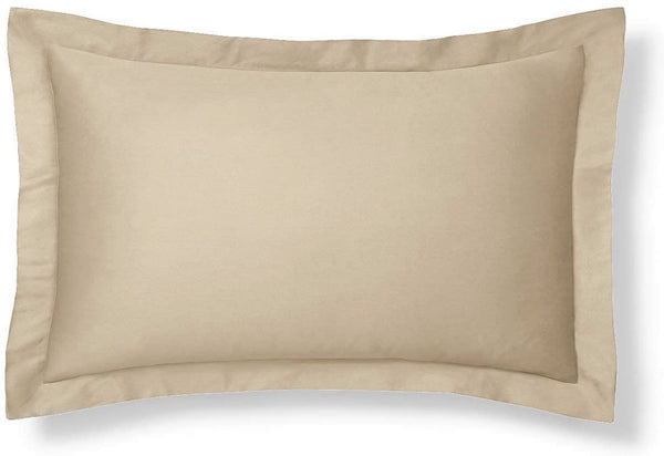 Travel Pillow Shams Cover 100% Cotton 250 Thread Mocha